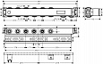 Скрытая часть термостатического смесителя для душа Hansgrohe RainSelect 15312180 с 4 кнопками