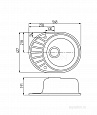 Мойка для кухни Aquaton Чезана круглая с крылом кофе 1A711232CS280