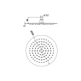 Верхний душ PAINI 250 мм, круглый, ультратонкий, хром (CR)