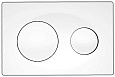 Кнопка смыва Azario двойная, белый (AZ-8200-0012)