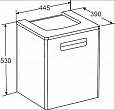 Тумба под раковину Roca The Gap 45 белая матовая ZRU9302735