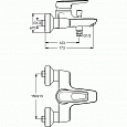 Смеситель для ванны/душа Ideal Standard CERAMIX BLUE B9490AA