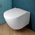 Подвесной унитаз Villeroy & Boch Subway 3.0 с микролифтом, безободковый 4670TS01