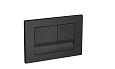 Кнопка смыва EvaGold 01, пластик квадрат черный матовый для инсталляции EvaGold 400 и EvaGold 500