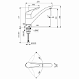 Смеситель для кухонной мойки Ideal Standard CERASPRINT NEW B6917AA