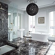 Ванна акриловая AZARIO BORDEAUX 1800x900x600, свободностоящая, в комплекте с сифоном и металлической рамой, белая (BOR18090)