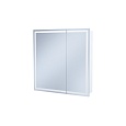 Шкаф-зеркало с подсветкой, 80 см, Zodiac, IDDIS, ZOD8000i99