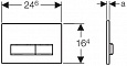 Смывная клавиша GEBERIT Sigma 50 115.788.SD.5