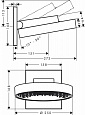 Верхний душ Hansgrohe Rainfinity 250 1jet 26226000