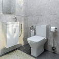 Тумба для ванной комнаты, подвесная, белая, 40 см, Torr, IDDIS, TOR40W1i95. Подходит умывальник 0014000U28