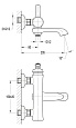 Смеситель для ванны и душа CEZARES LIBERTY-F-VD-01