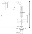 Смеситель для кухни BelBagno BB-LAM57-IN