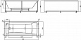Акриловая ванна Aquatek Либра NEW 1700*700 с фронтальным экраном  (слив слева), LIB170N-0000004