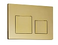 Кнопка смыва EvaGold 05, пластик квадрат золото для инсталляции EvaGold 400 и EvaGold 500