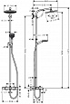 Душевая система Hansgrohe Crometta S 240 1jet Showerpipe 27320000