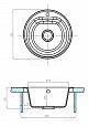 Мойка для кухни Aquaton Мида круглая кофе 1A712732MD280