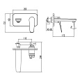 Смеситель Lemark Bronx LM3726GM для раковины, встраиваемый