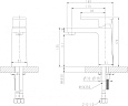 Смеситель для умывальника Bravat Riffle F172106C