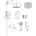 Смеситель Lemark Atlantiss LM3229C для душа, встраиваемый