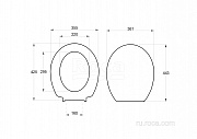 Крышка для чаши Roca Victoria ZRU8013900 петли хром