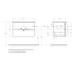 База под раковину подвесная CEZARES DUET-800-2C-SO-SPF-P