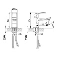 Смеситель Lemark Plus Shape LM1706C для раковины