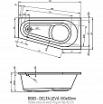 Акриловая ванна Riho DELTA 160х80 левая, B069001005 (BB8300500000000)