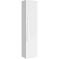 Подвесной универсальный левый/правый пенал с одной дверью в белом матовом цвете