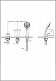 Встраиваемый смеситель на 3 отверстия Bravat Cobra на борт ванны F5140197CP-1-RUS