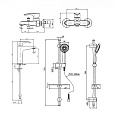 PAINI Palermo PACRKIT3 - 3 в 1 комплект для раковины и ванны со стойкой, хром (CR)