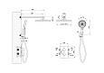 Душевая система скрытого монтажа 6в1 Thermostat, арт. 6в1 TH, ESKO