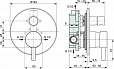 Встраиваемый смеситель для ванны/душа Ideal Standard CERALINE A6939XG