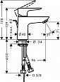 Смеситель для раковины Hansgrohe Talis E 80 71700000