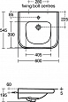 Раковина для людей с ограниченными возможностями 60 см Ideal Standard CONTOUR S216701