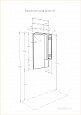 Зеркальный шкаф Aquaton Домус 65 правый белый 1A008202DO01R