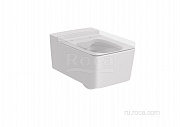 Чаша подвесного унитаза Roca Inspira Square 560, Rimless, жемчужный 346537630