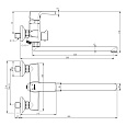 Смеситель Lemark Ursus LM7251BL универсальный