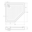 TRAY-A-P-100-15-W Акриловый поддон