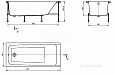 Акриловая ванна Roca Elba 150х75 прямоугольная белая 248509000