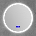 Зеркало BelBagno 700х700 со встроенным светильником 12W, 220-240V, сенсорным выключателем, bluetooth, цифровым термометром, радио SPC-RNG-700-LED-TCH-RAD