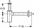 Сифон для раковины GEBERIT D32 (белый) 151.034.11.1