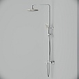 Душевая система AM.PM Gem, смеситель для ванны/душа с термостатом, верхн. душ 220 мм, ручн.душ, F0790510
