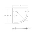 TRAY-AS-R-80-30-W Поддон из искусственного мрамора