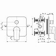 Встраиваемый смеситель для ванны/душа Ideal Standard TESI A6586AA