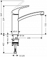 Смеситель для кухни Hansgrohe Focus E2 31806800