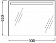 Зеркало с подсветкой Jacob Delafon Parallel EB1414-NF