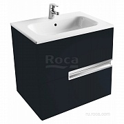 Тумба под раковину Roca Victoria Nord Black Edition 60 2 ящика ZRU9000096