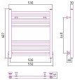 Полотенцесушитель водяной Сунержа Модус 600х500 00-0250-6050