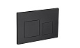 Кнопка смыва EvaGold 05, пластик квадрат черный матовый для инсталляции EvaGold 400 и EvaGold 500