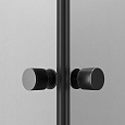 W94G-403-10080-BТ Душевое ограждение X-Joy Square Slide 100х80, черный, прозрачное
